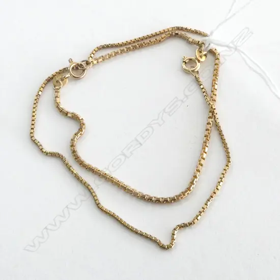 2 9CT BRACELETS, 5.0grms