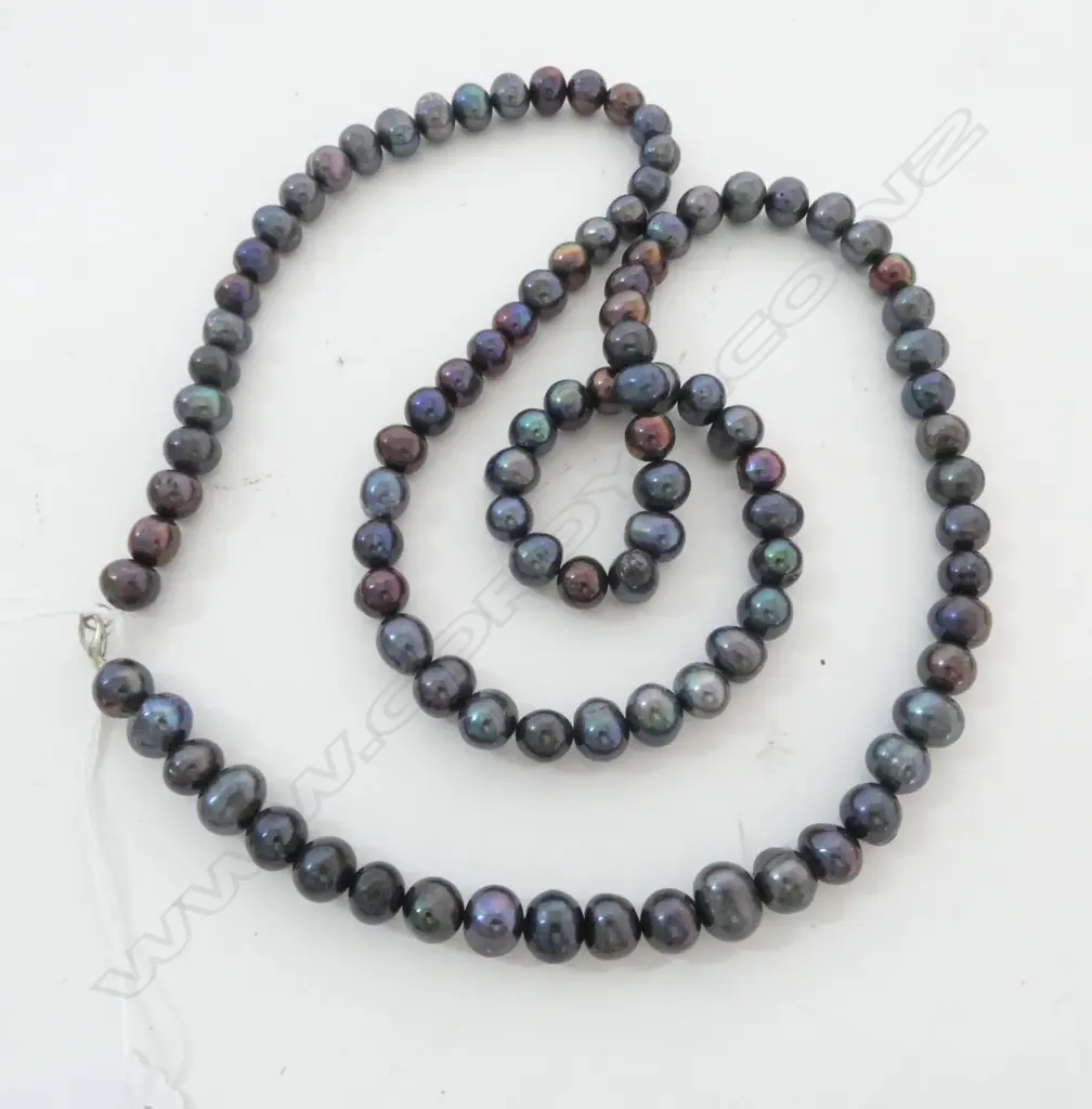 DYED FRESH WATER PEARL NECKLACE L.520mm Image 1++
