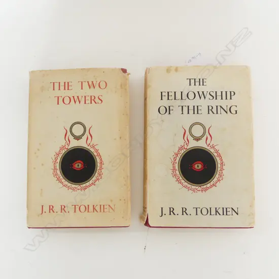TWO LORD OF THE RINGS BOOKS 1ST ED 8TH IMPRESSION