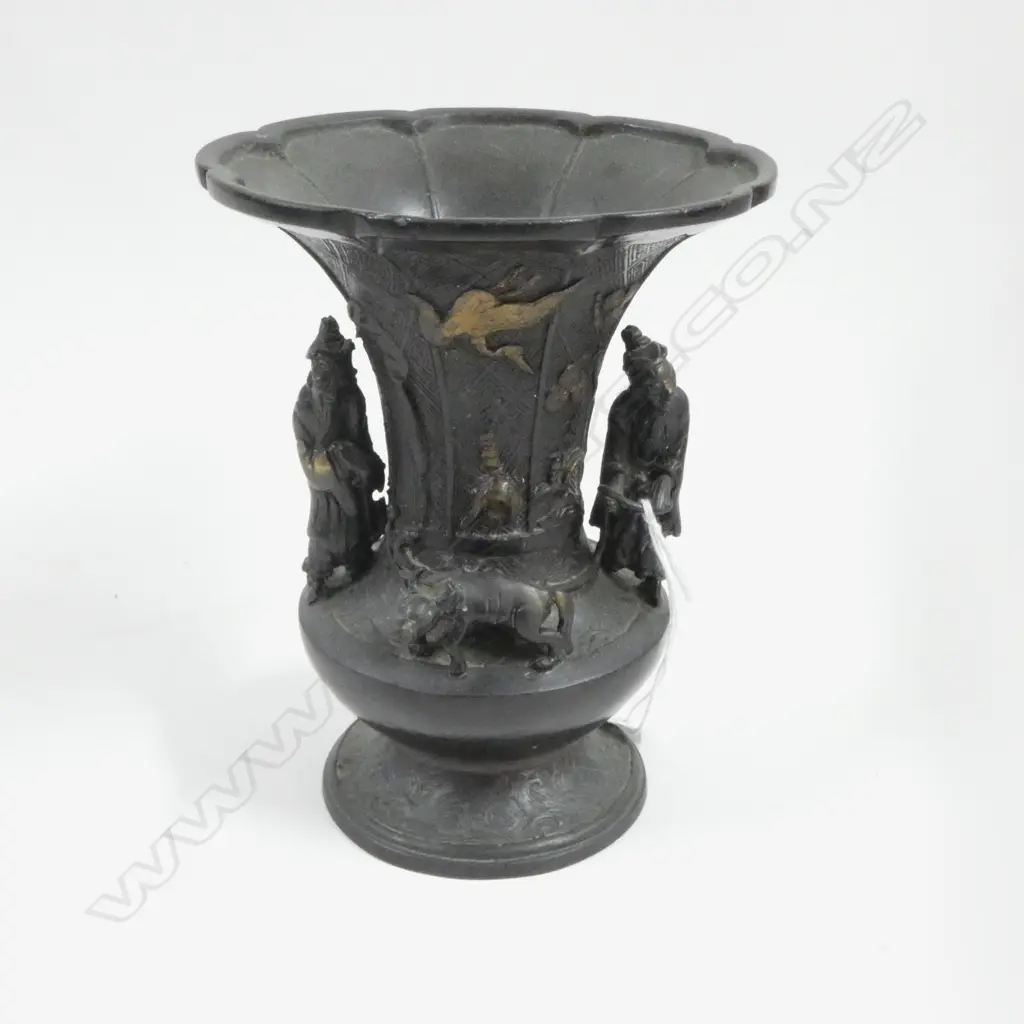 BRONZED CHINESE VASE H170MM Image 1++