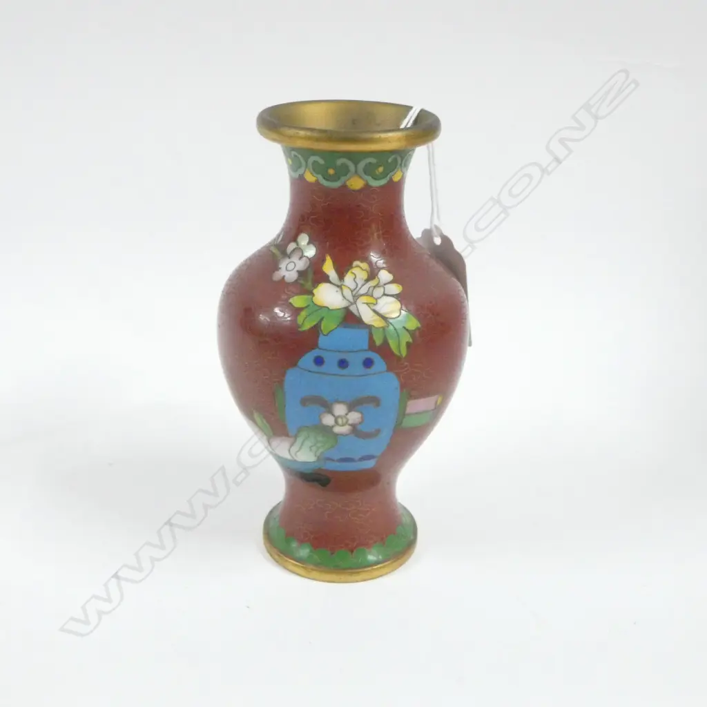 CLOISONNE VASE 130mm Image 1++