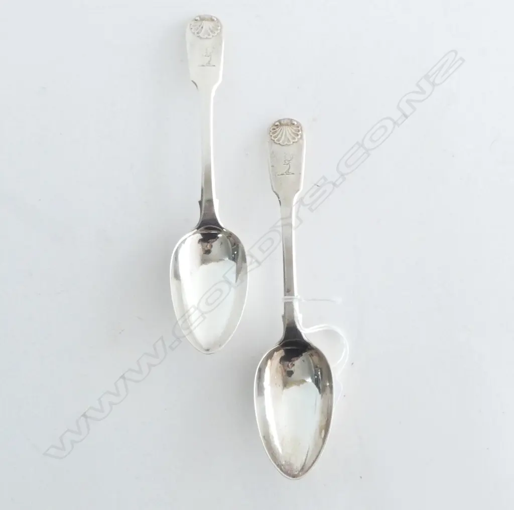 PR STG SILVER FIDDLE PATTERN SPOONS, NEWCASTLE 1834, 59gms  Image 1++