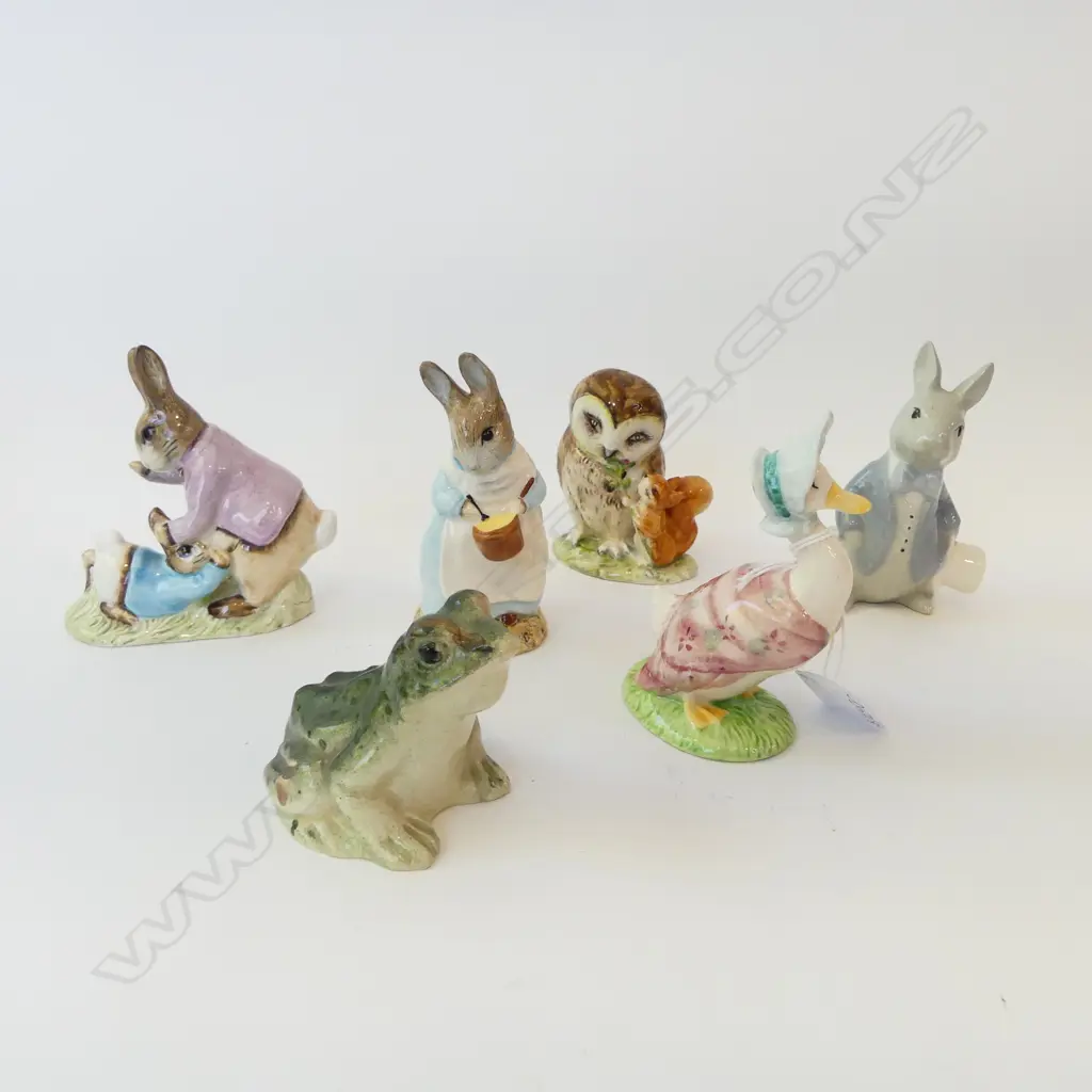 3 BESWICK BEATRIX POTTER + 3 OTHERS H.105mm Image 1++
