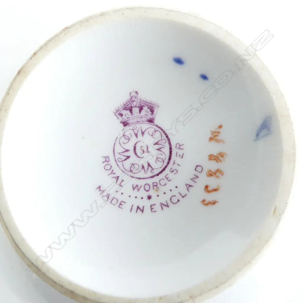 DAVENPORT CHINA BOWL LIDDED SUGAR BOWL L150MM & R/WORCESTER C/S Image 1++