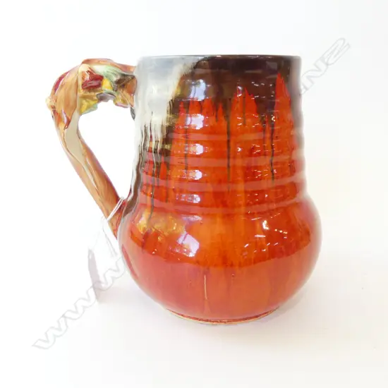 CLARICE CLIFF HANDLED VASE H.170mm
