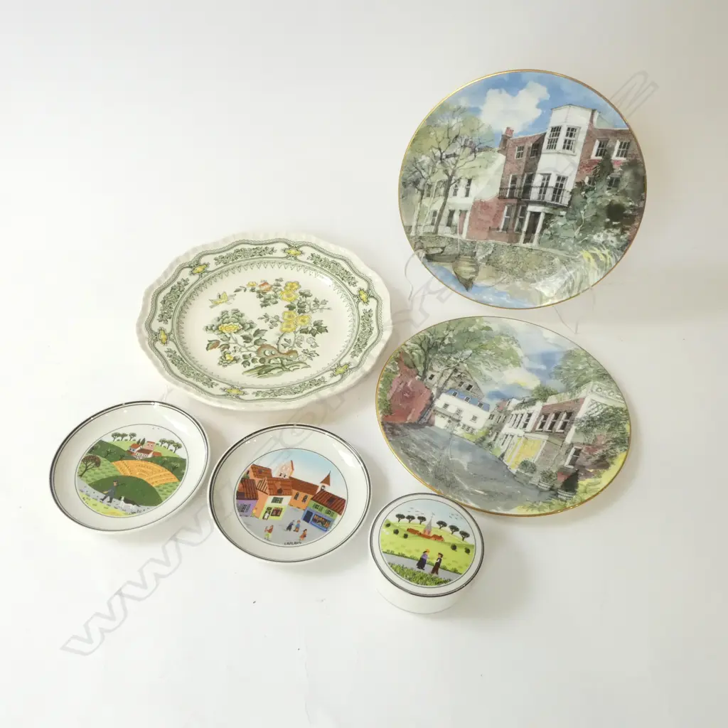 3 PCES VILLEROY & BOCH 'DESIGN NAIF', 2 ROYAL DOULTON 'SECRET LONDON' PLATES & MASONS 'MANCHU PLATE Dia.230mm (6) Image 1++
