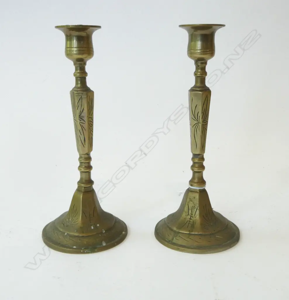 PR BRASS CANDLESTICKS H.195mm Image 1++