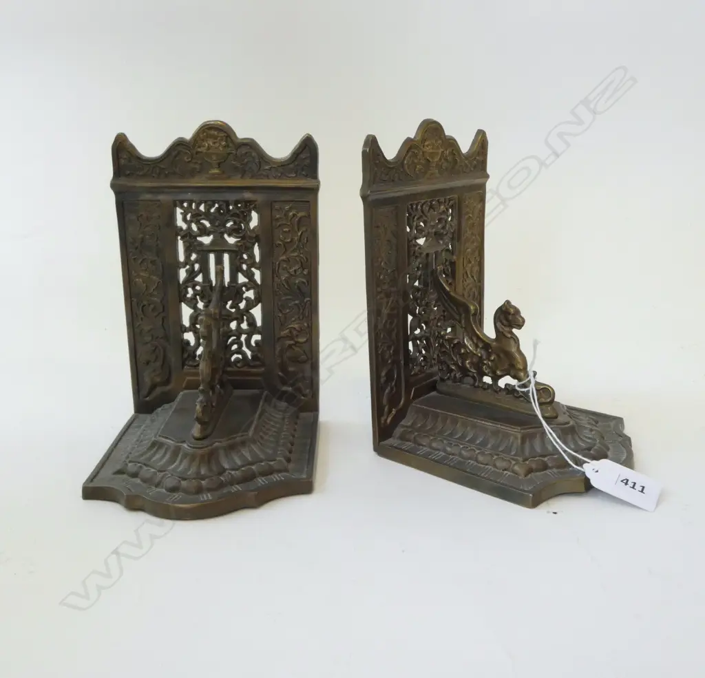 PR METAL BOOK ENDS H.175mm Image 1++