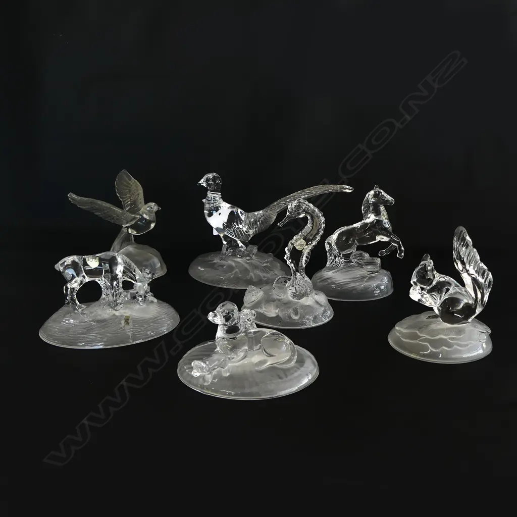 7 FRENCH CRISTAL D’ARQUES ANIMALS H.150mm Image 1++