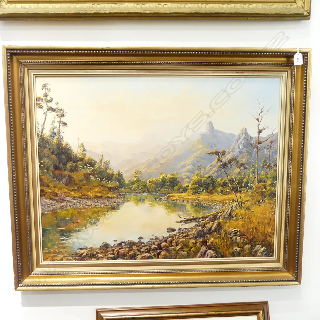 RICHARD W. PONDER 'DUSK COROMANDEL' OIL ON BOARD '78 580x750mm Image 1++