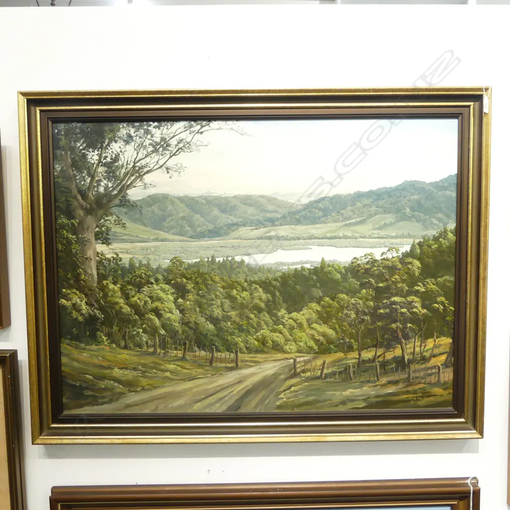 NICK VAN DIEPEN, 'WAIKARE INLET' OIL ON CANVAS 690x940mm Image 1++