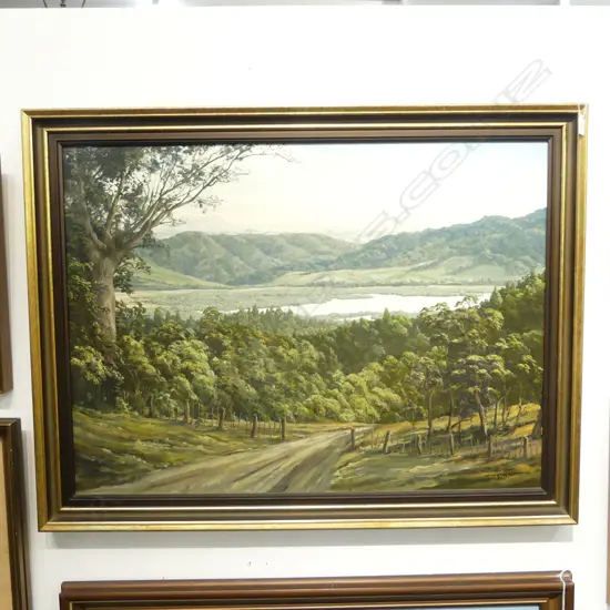 NICK VAN DIEPEN, 'WAIKARE INLET' OIL ON CANVAS 690x940mm