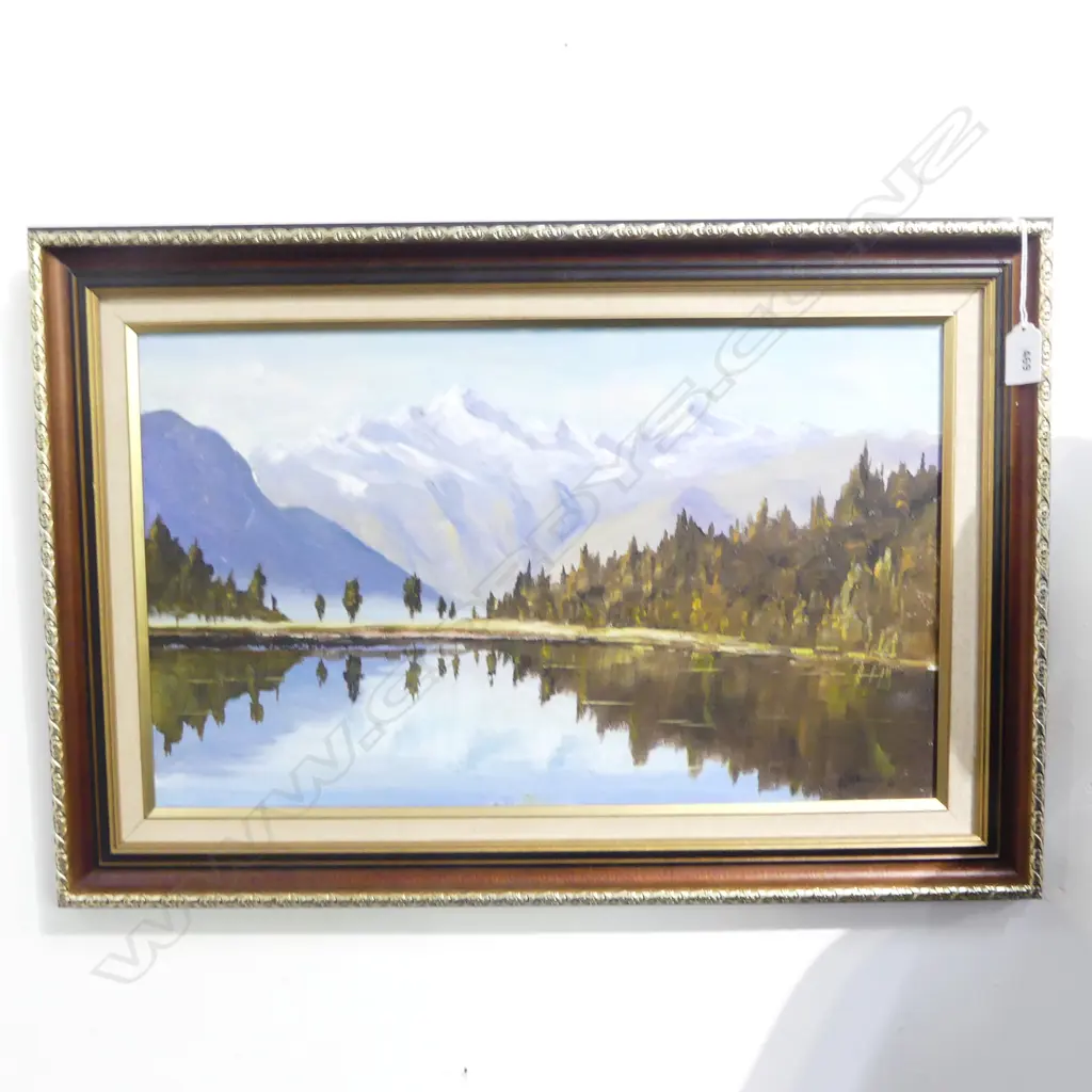 ROBERT K. WOOD 'LAKE MATHESON' OIL ON BOARD 300x495mm Image 1++