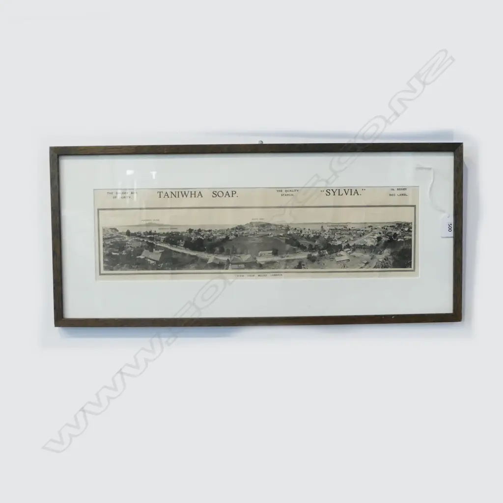 TANIWHA SOAP PANORAMA OF DEVONPORT C.1900 140x495mm Image 1++