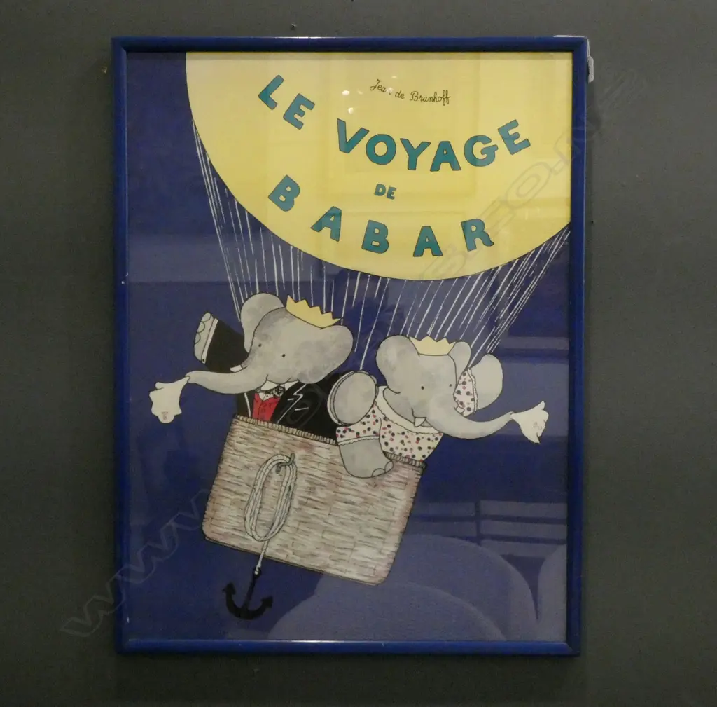 LG PRINT 'LE VOYAGE DE BABAR' 795x595mm Image 1++