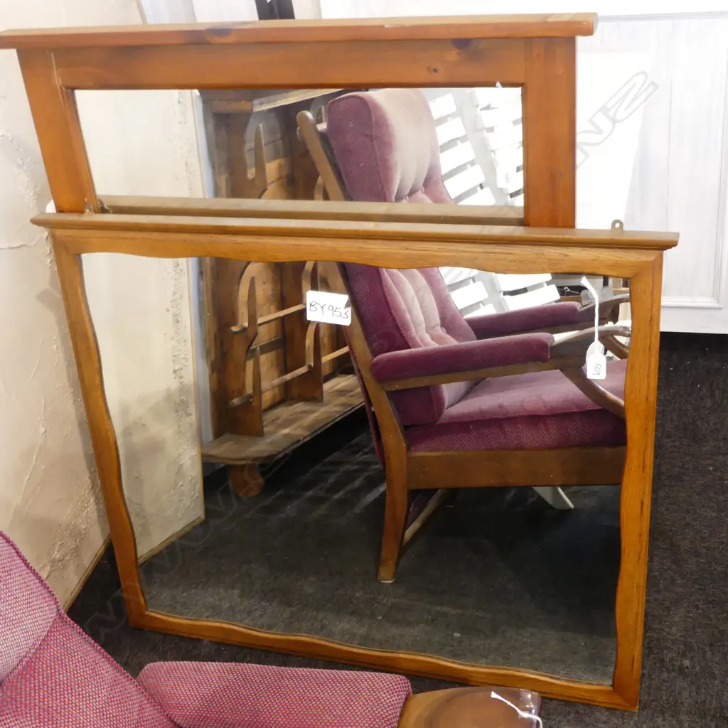 2 OVERMANTLE MIRRORS LARGEST 1050x850mm Image 1++