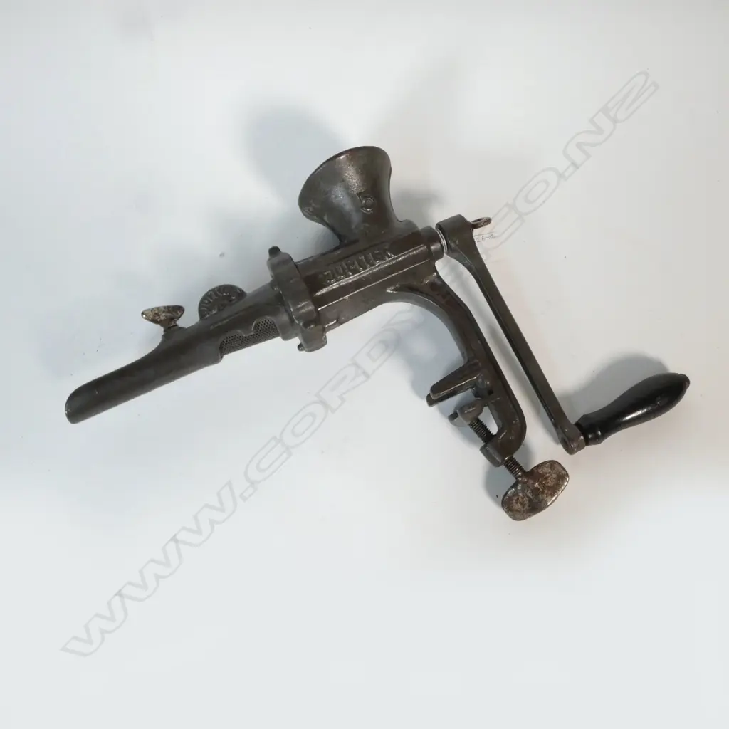 VINTAGE CAST IRON JUPITER SAUSAGE STUFFER 'JUFRU 5' L.410mm  Image 1++