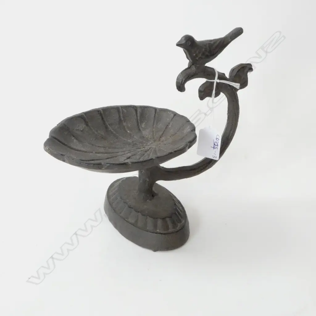SMALL CAST IRON BIRD FEEDER H130mm Image 1++