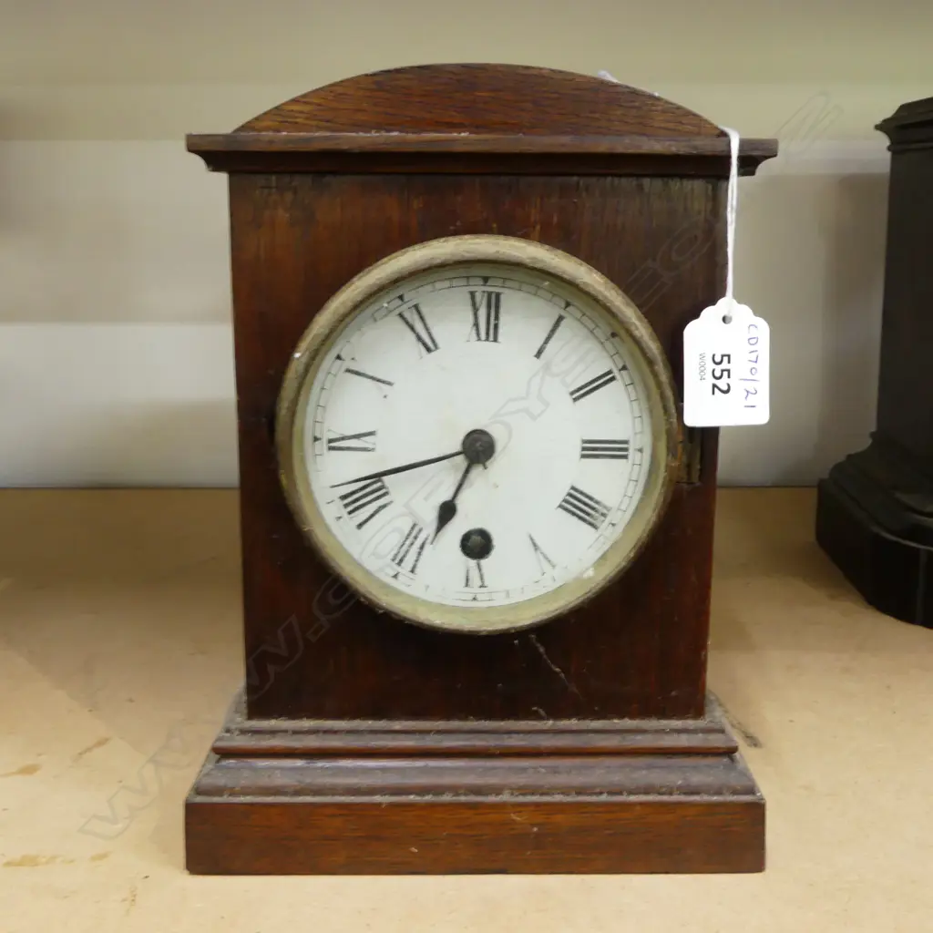 19THC MANTLE CLOCK H250MM Image 1++
