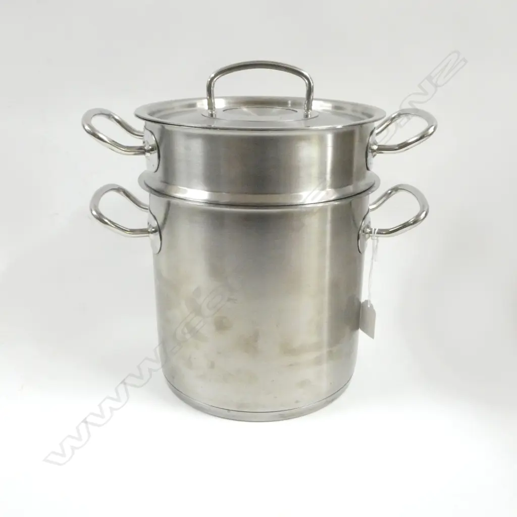 FISSLER GERMANY 18-10 STAINLESS STEEL MULTISTAR COOKING POT w. STRAINER INSERT 200mm dia H.300mm Image 1++