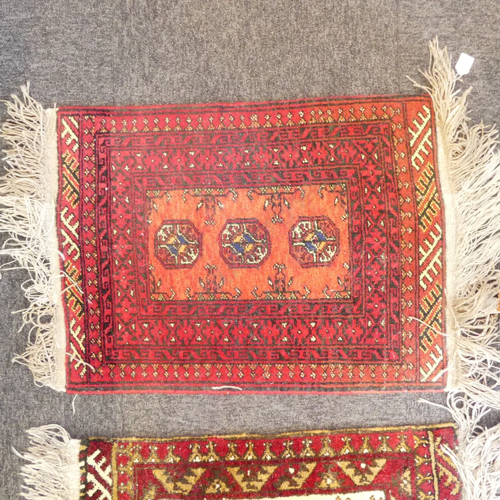 SMALL BALLUCHI ALL WOOL HAND KNOTTED RUG L700 W500MM Image 1++