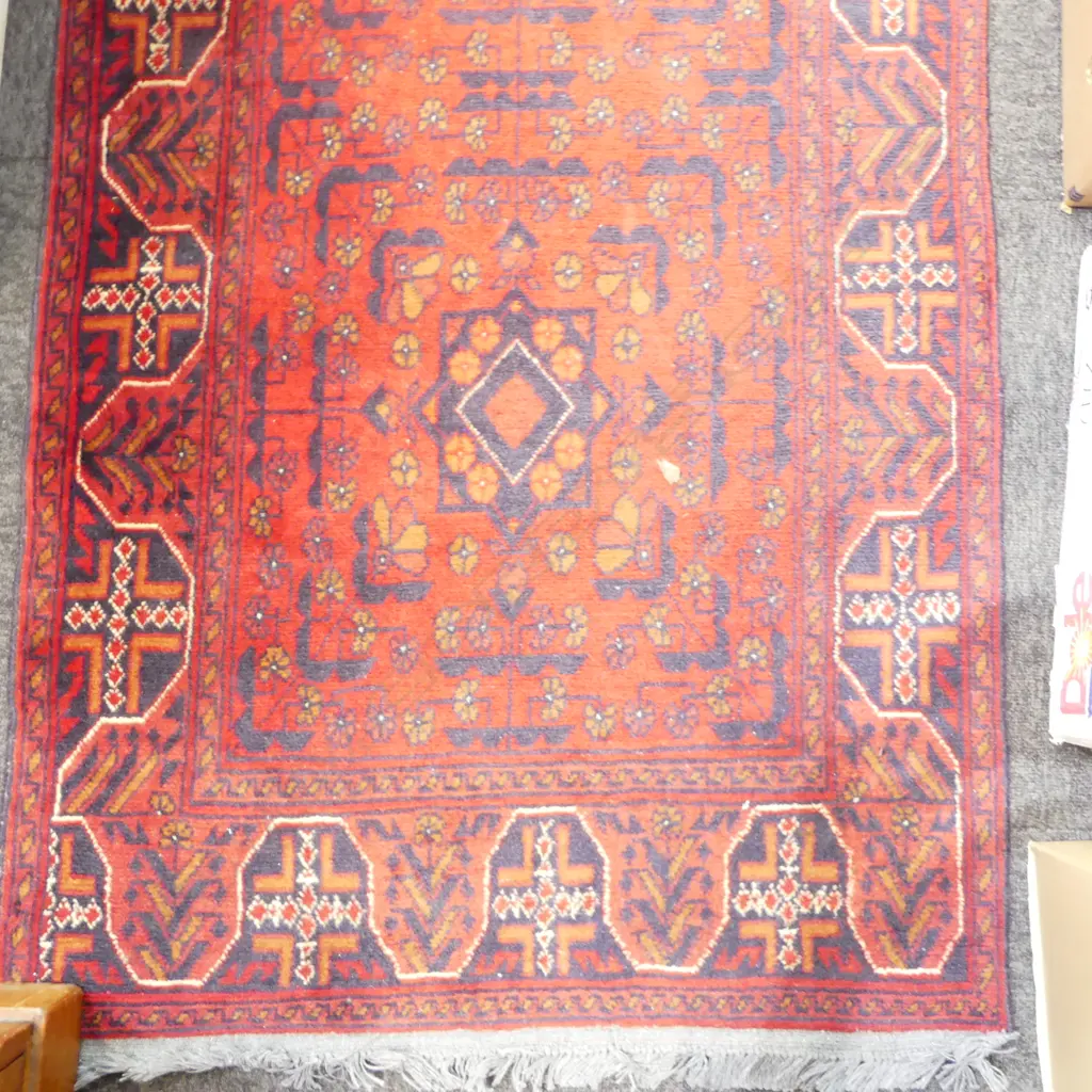 HAND KNOTTED ALL WOOL RUNNER 3900x780mm Image 1++