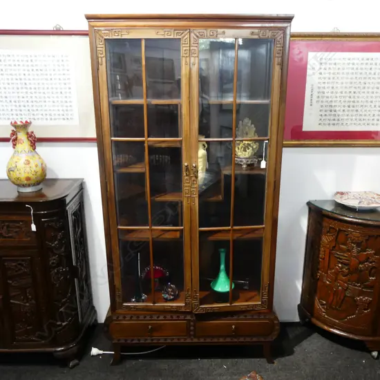 CHINESE ROSEWOOD DISPLAY CABINET 895x390x1880mm