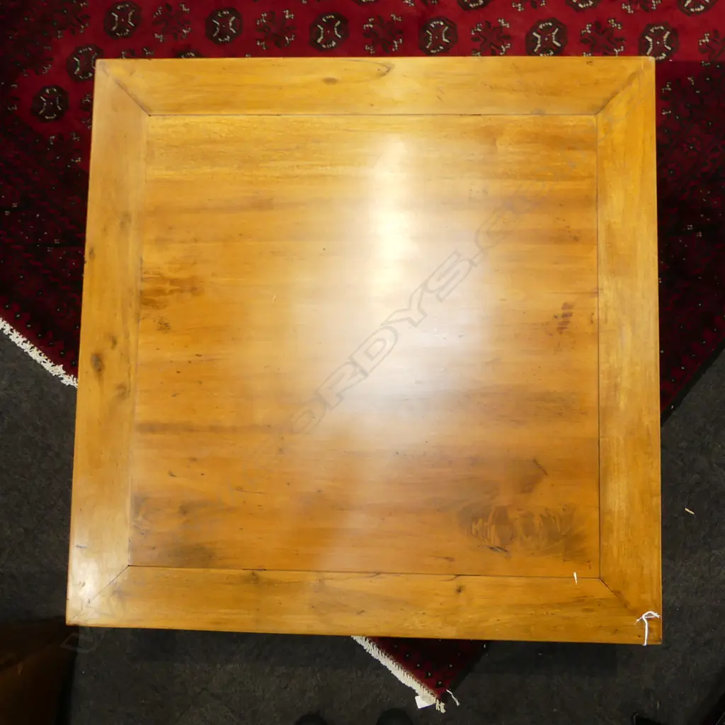 CHINESE CARVED LOW TABLE 900x900x460mm Image 1++