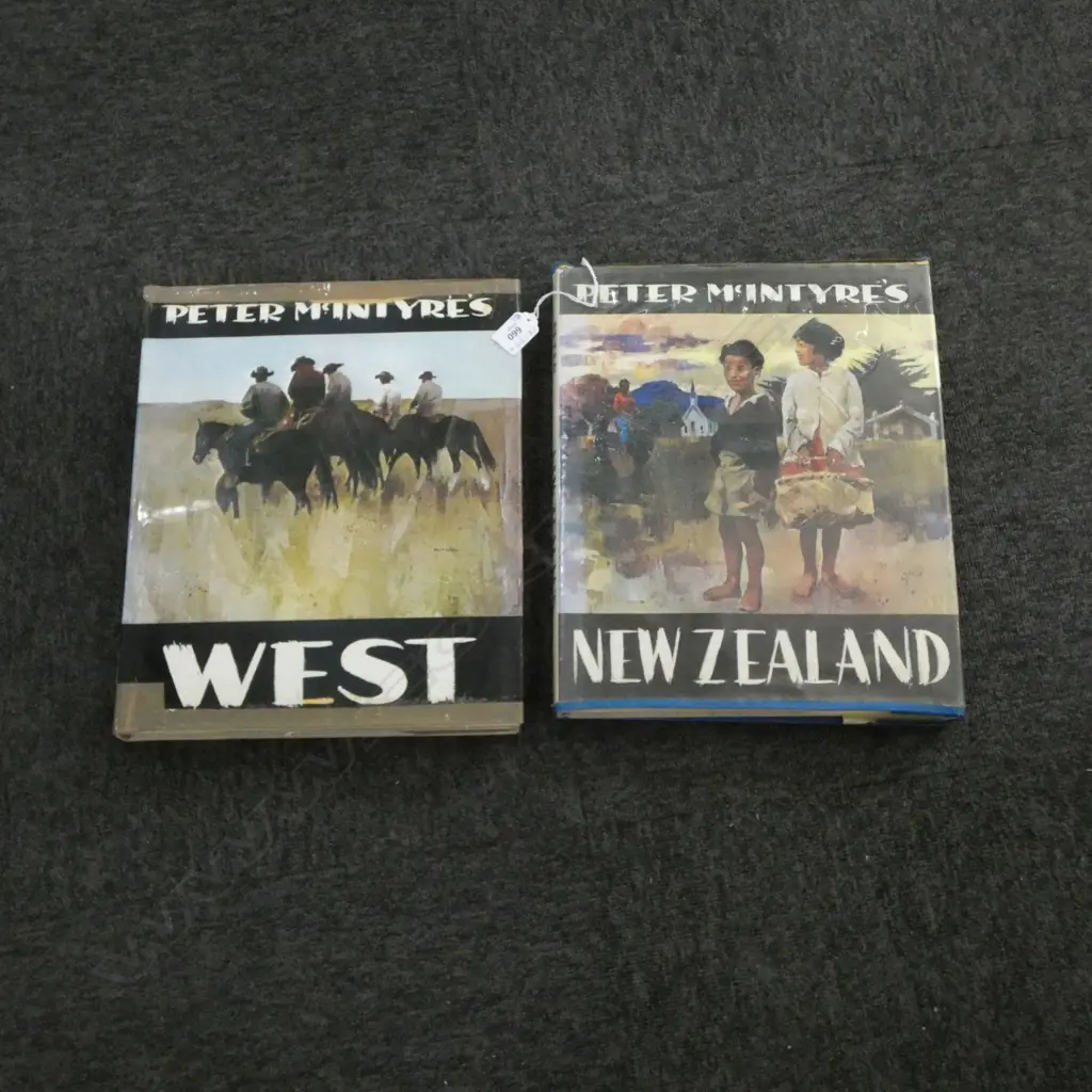 2 PETER MCINTYRE ART REFERENCE BOOKS; 'NEWZEALAND' & 'WEST' Image 1++