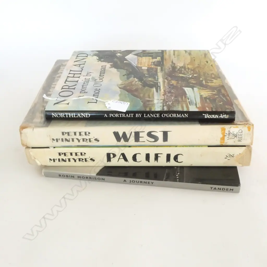 4 ART BOOKS; PETER McINTYRE PACIFIC (signed) & WEST, LANCE O'GORMAN, ROBIN MORRISON Image 1++
