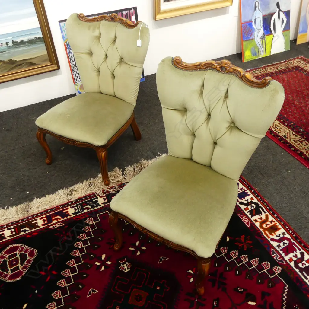 PR GREEN VELVET CHAIRS Image 1++