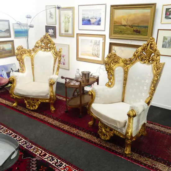 PR GILDED ARMCHAIRS
