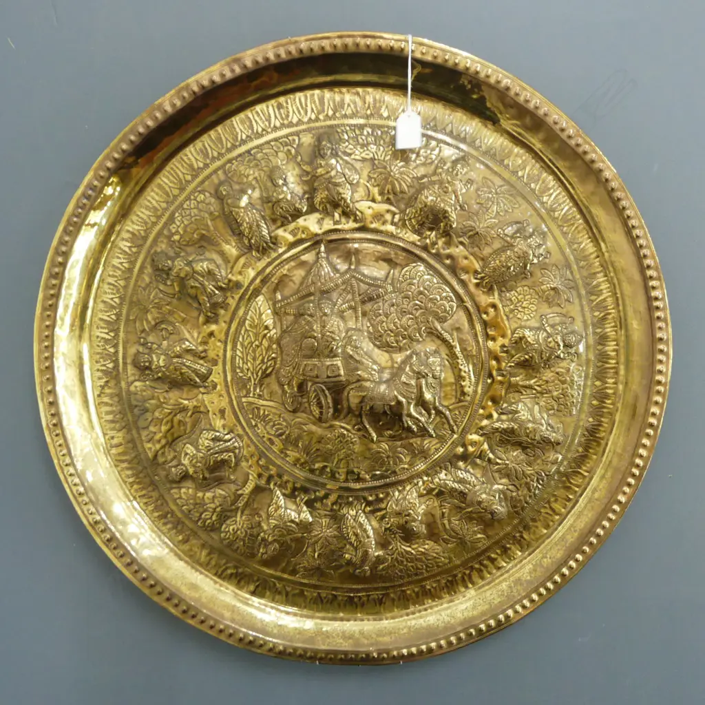 LG BRASS TRAY 670mm dia Image 1++