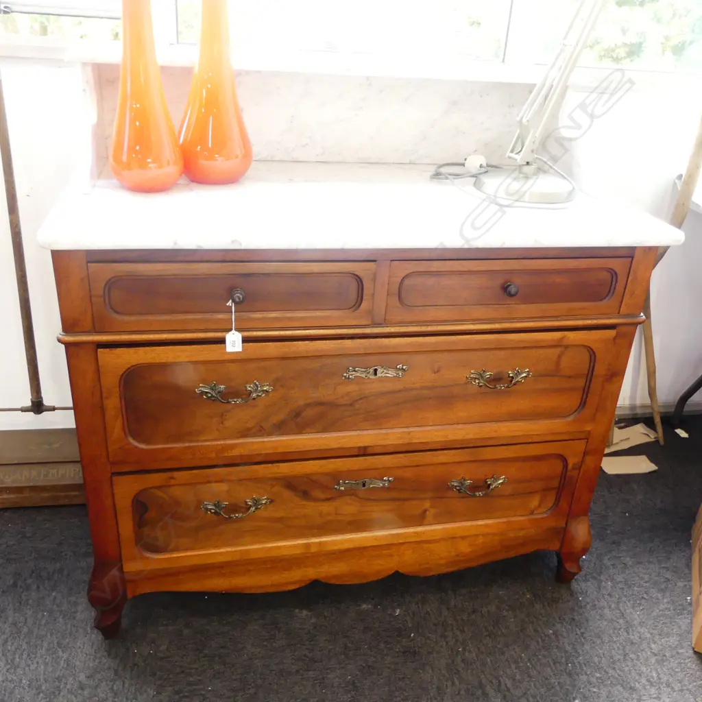 MARBLE TOPPED DRAWERS 1065x550x1025mm Image 1++