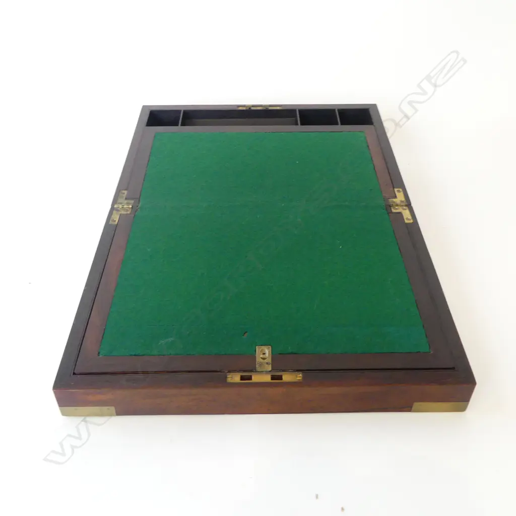 ANTIQUE MAHOGANY WRITING SLOPE W.355mm Image 1++