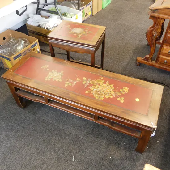 2 ORIENTAL SIDE TABLES 1135x360x400mm