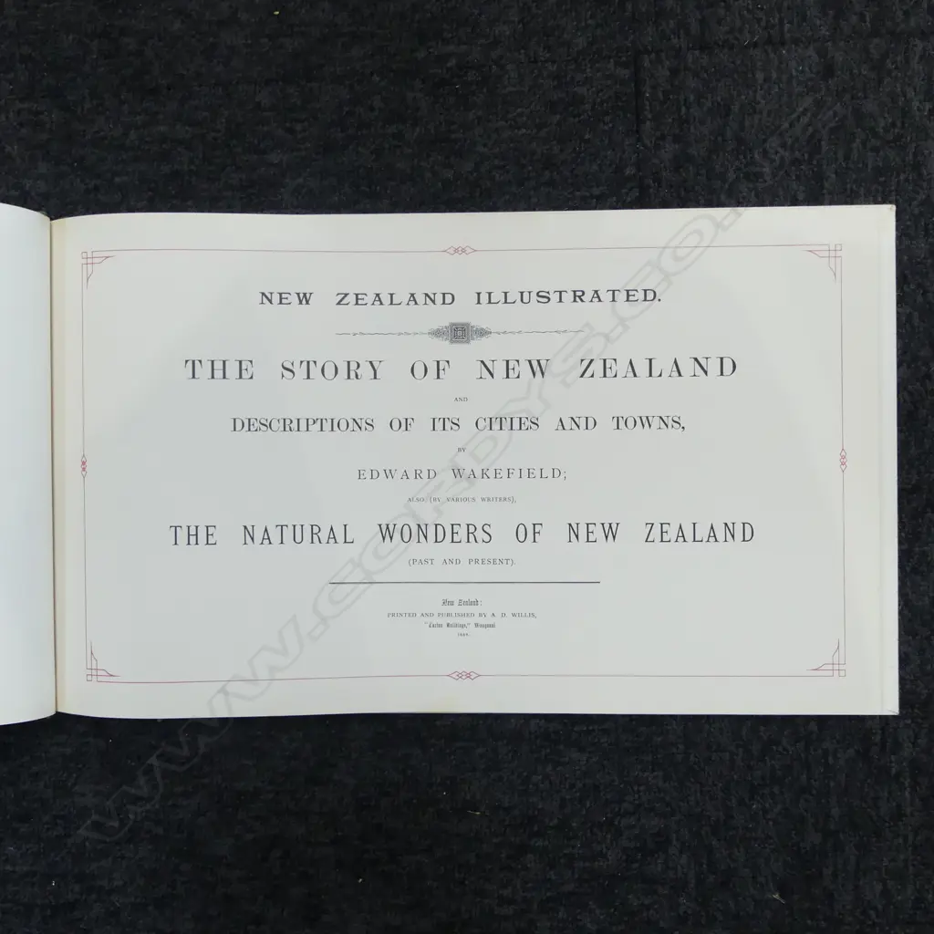 BOOK 'NEW ZEALAND ILLUSTRATED' Published by A.D. Willis Ltd. Ed. reprint of 1000 copies Image 1++