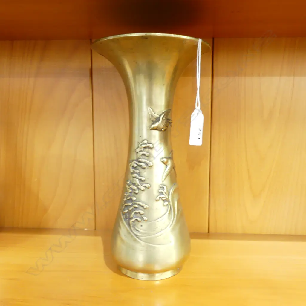 ORIENTAL BRASS VASE H.250mm Image 1++