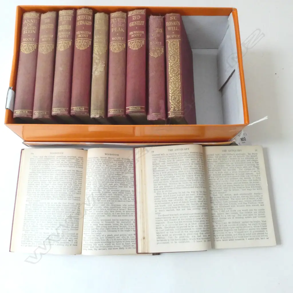 11 EARLY 20thC SIR WALTER SCOTT NOVELS Image 1++