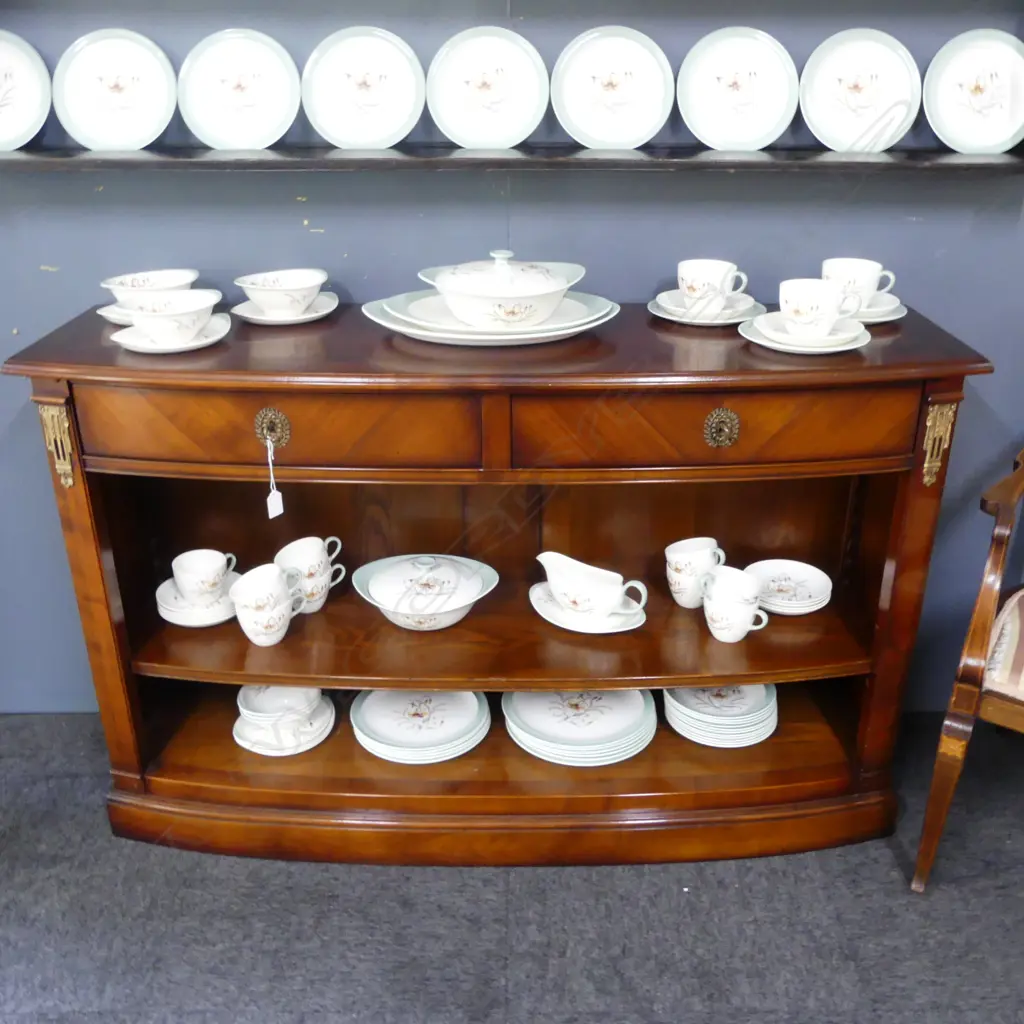 WOODEN CABINET w. 2 DRAWERS & SHELF 1330x400x820mm Image 1++