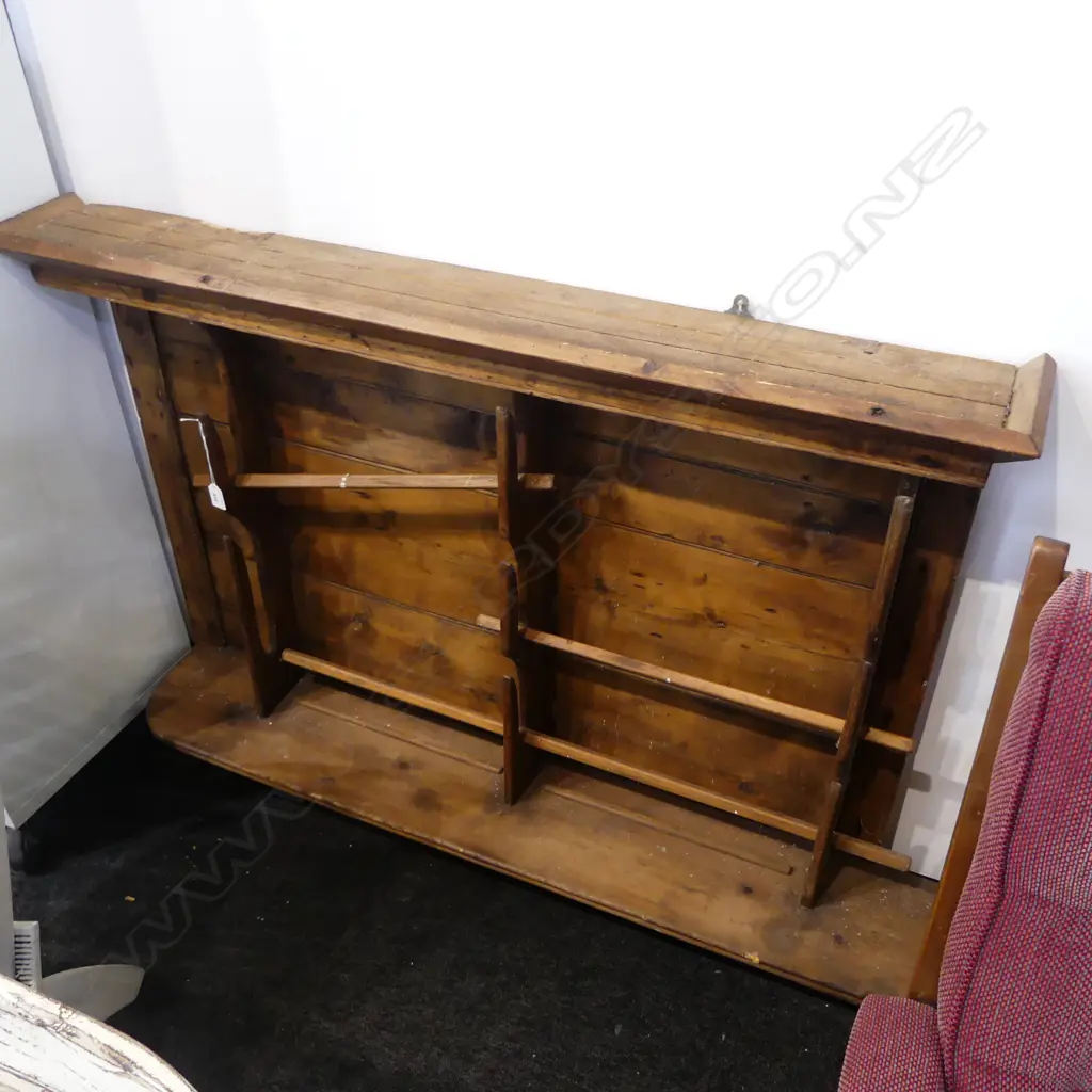 WOODEN WALL RACK 1250x200x920mm Image 1++