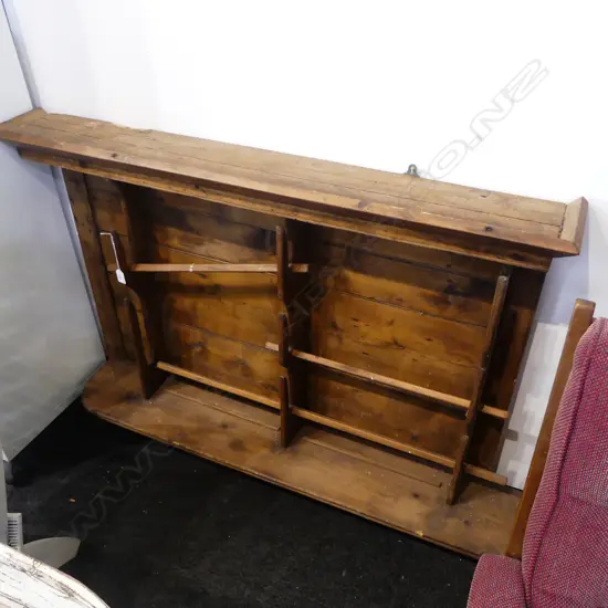 WOODEN WALL RACK 1250x200x920mm