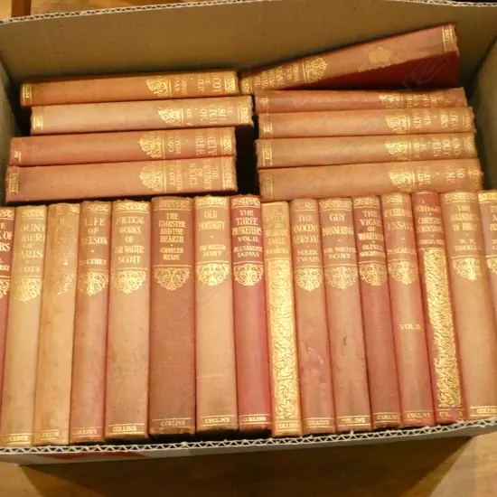 25 EARLY 20thC NOVELS; THACKERAY, ELIOT, DUMAS, CARLYLE ETC