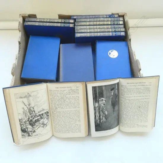 SET OF BLUE RUDYARD KIPLING BOOKS