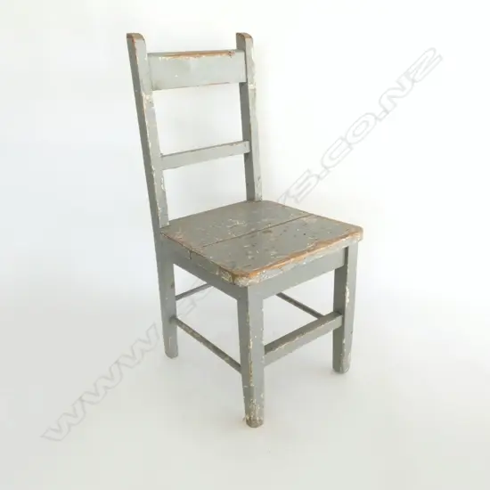 PAINTED WOODEN CHILDS CHAIR H.610mm