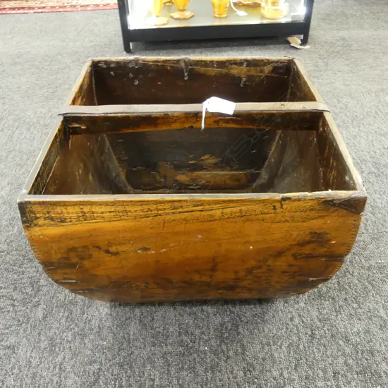 OLD JAPANESE WOODEN RICE BIN, 330 x 330 x 240mm