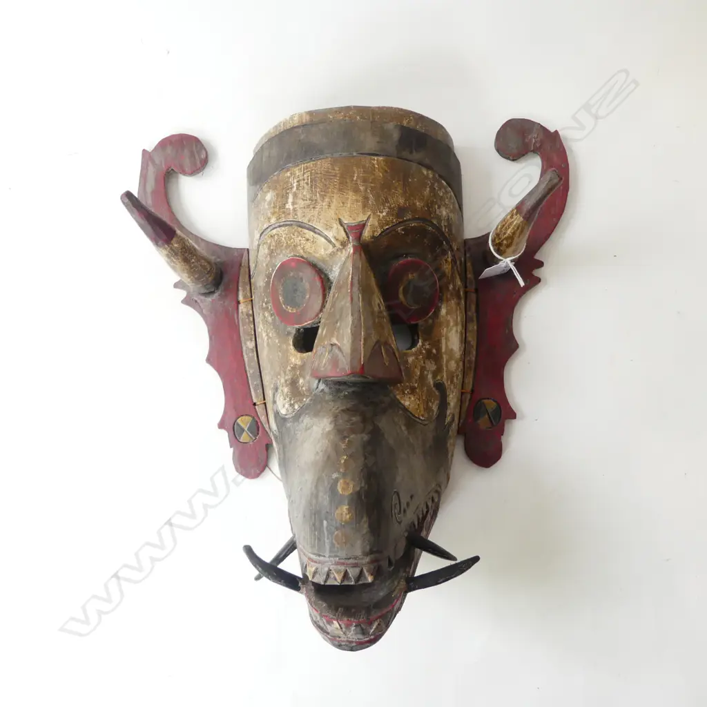 WOODEN TRIBAL MASK H.350mm Image 1++