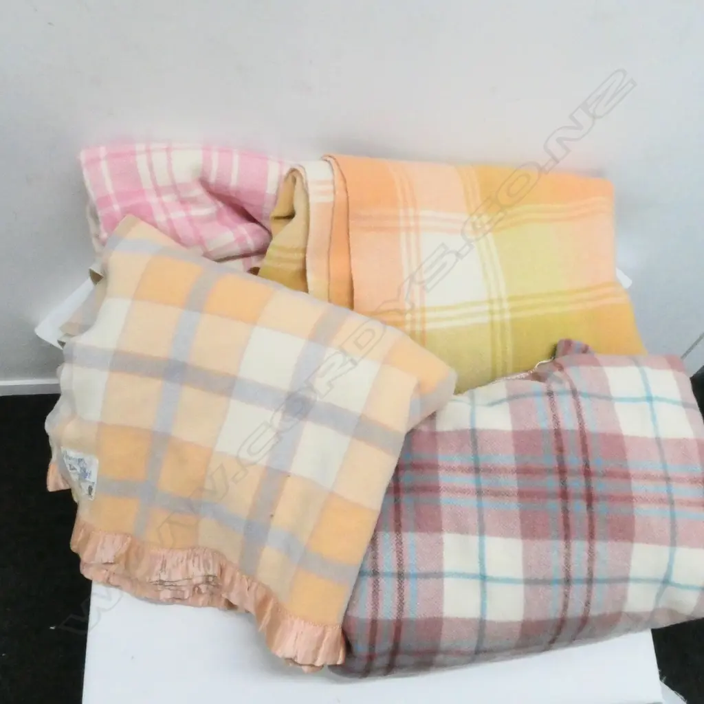 ASST. WOOL BLANKETS Image 1++