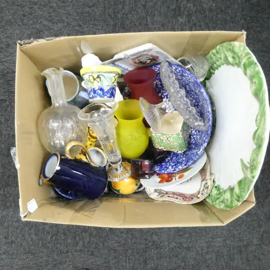 QTY ASSORTED CHINA, GLASSWARE etc