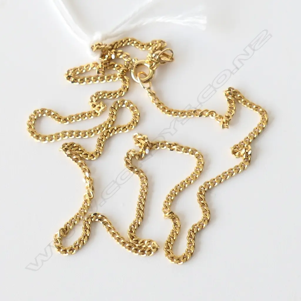 14ct YELLOW GOLD NECK CHAIN 3.87 gms Image 1++
